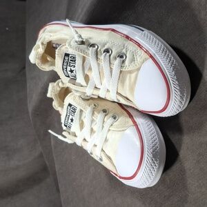 Converse Chuck Taylor All Star White Shoreline Slip On No Tie Sneakers FAIR US 8